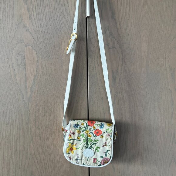 GUCCI Floral Interlocking GG Crossbody Bag - Picture 12 of 12